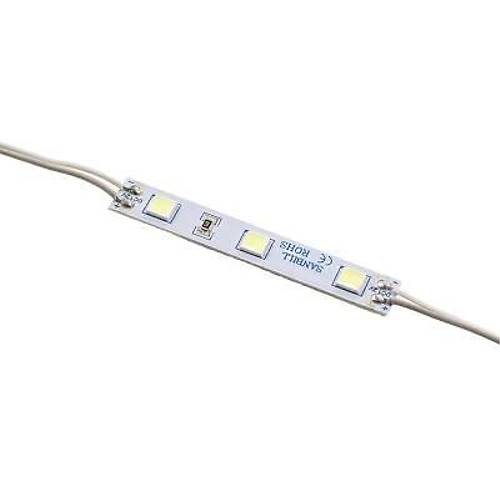 3'lü Merceksiz Modül Led - Beyaz 12V 0.50W