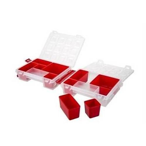 Mano Twin Malzeme Kutusu Krmz T-ORG-7 Organizer anta
