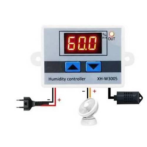 XH-W3005 220V AC Dijital Nem Kontrol Cihaz