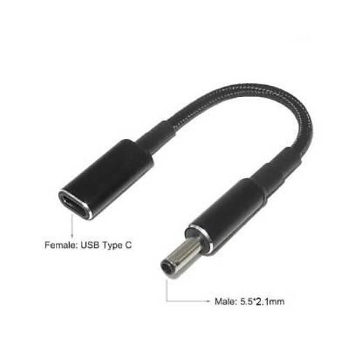 Dii Type C - Erkek 5.5x2.1mm Jack Dntrc Kablo Tip-C to 5521