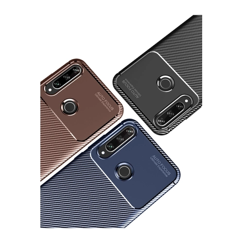 Newface Huawei Y6P Klf Auto Focus Karbon Kapak - Lacivert