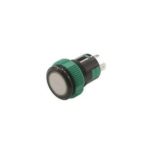 P59 19MM Plastik Ledli Yayl Buton Beyaz