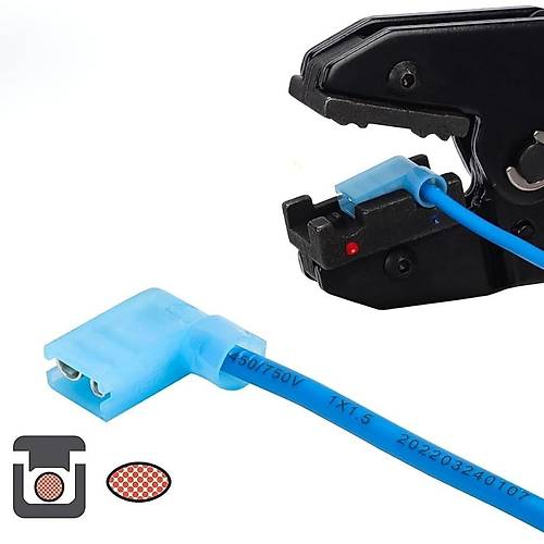 Gwest zoleli Polyamid Bayrak Tip Terminal GPFDEB-2862 1.5-2.5mm 100 Adet