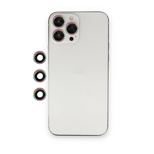 Newface iPhone 12 Pro Max Shine Kamera Lens - Rainbow