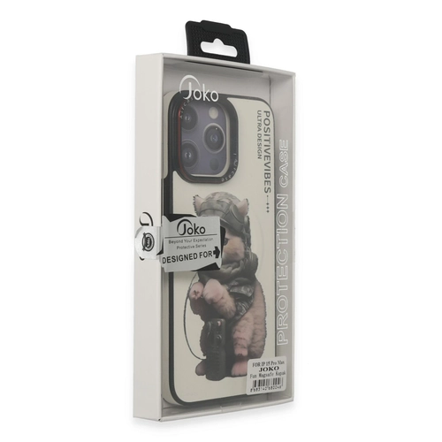 Joko iPhone 15 Pro Fun Magsafe Kapak - Natural Grey