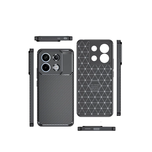 Newface Xiaomi Redmi Note 13 Pro 5G Klf Auto Focus Karbon Kapak - Siyah