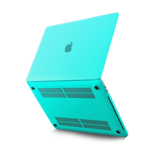 Newface Macbook Pro 13 2021 Macbook Buzlu Kapak - Yeil