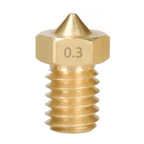3D Yazc-Printer M6 1.75mm / 0.3mm V5-V6 Pirin Nozzle