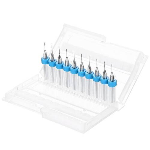0.5mm PCB Matkap Ucu Seti - 10 Adet (Kutulu)