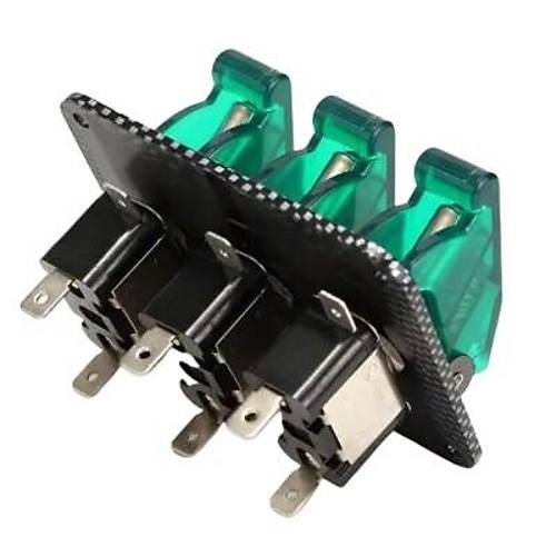 3'l ON-OFF Toggle Switch Panel - Yeil