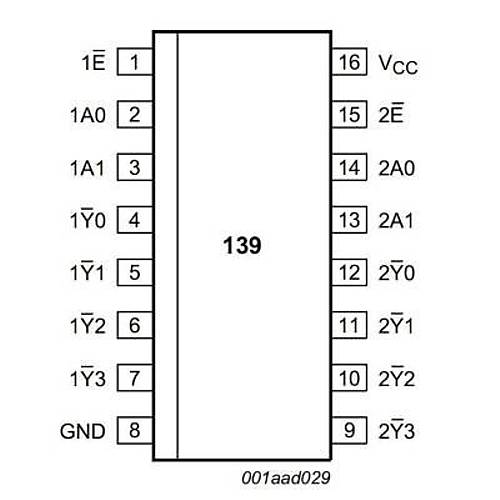 74HC139 SMD Entegre