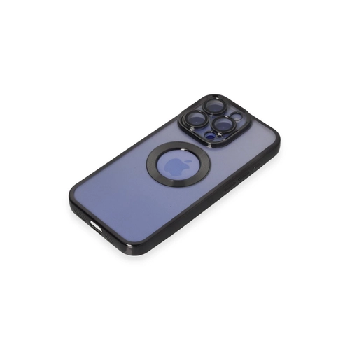 Newface iPhone 15 Pro Max Klf Slot Silikon - Siyah