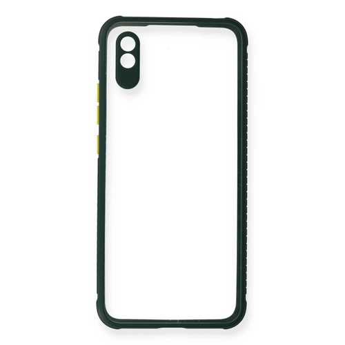 Newface Xiaomi Redmi 9A Klf Miami effaf Silikon - Koyu Yeil