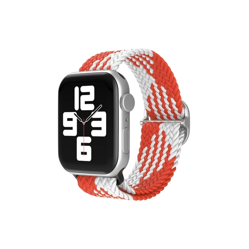 Newface Apple Watch 42mm Star Kordon - Beyaz-Krmz