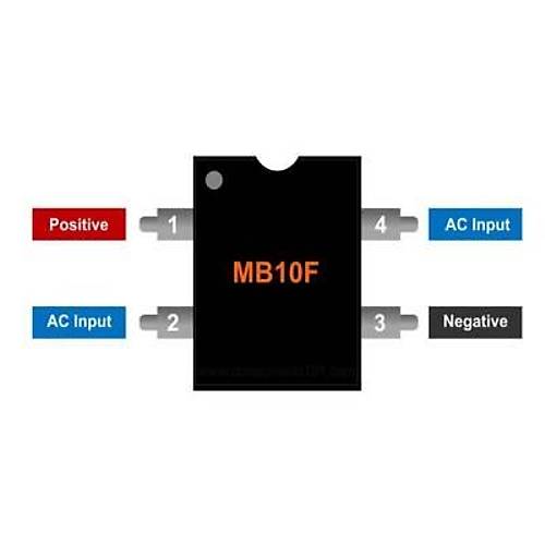 MB10F 0.5A 1000V SMD Kpr Diyot
