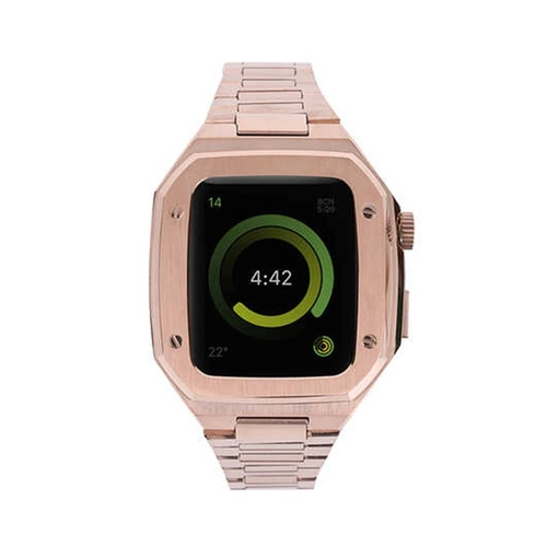 Newface Apple Watch 44mm Metal Petek Kasal Kordon - Rose Gold