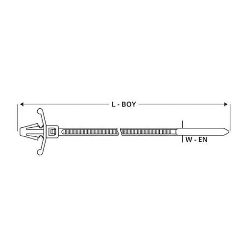 Gwest GTP 100 M 100x2.5mm Distansl Kablo Ba 100 Adet