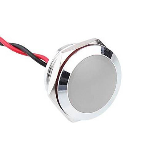 19L-P1 19mm 12-24V Kablolu Metal Sinyal Lambas - Beyaz