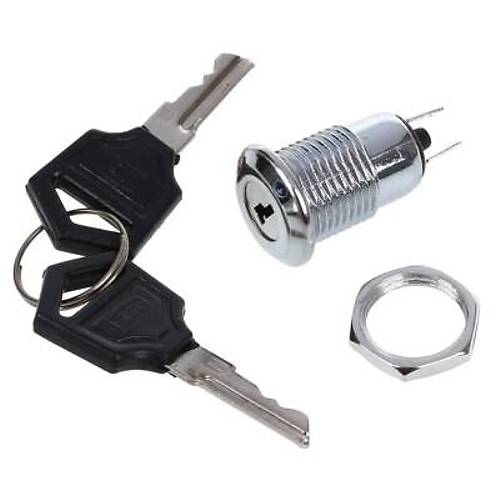 12mm Anahtarl Metal Mandal Buton 0-1