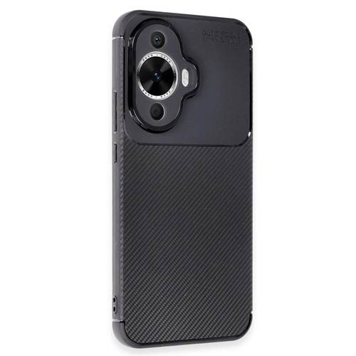 Newface Huawei Nova 12S Klf Auto Focus Karbon Kapak - Siyah