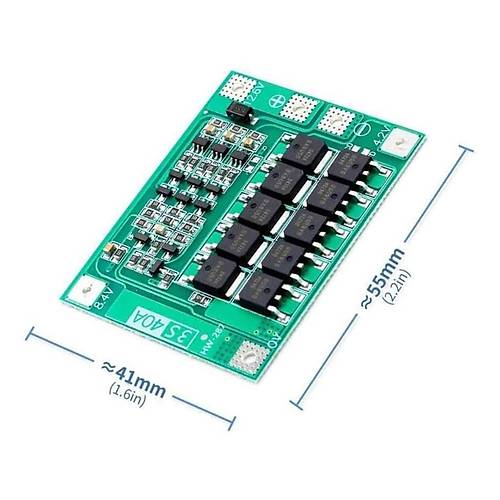 3S 40A BMS 12.6V 18650 Lityum Pil arj Koruma Devresi Balanssz