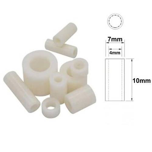 7x10mm Led Distans (Standoff) - Beyaz