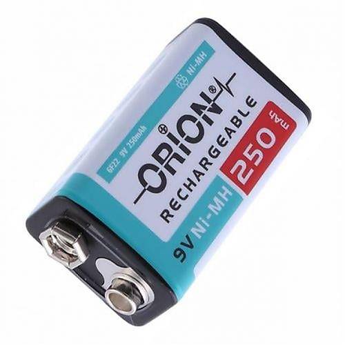 Orion 9V 250mAh Ni-Mh arj Edilebilir Pil