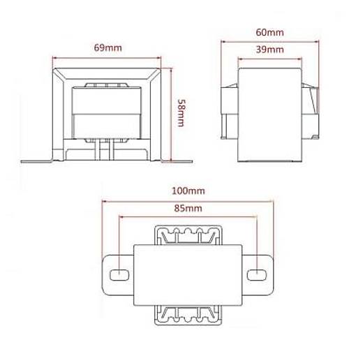 CX-6636 50W 15V AC Trafo - Transformatr