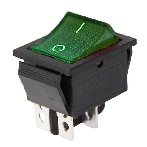 IC-104 Geni Ikl Anahtar On Off Switch 4P Yeil