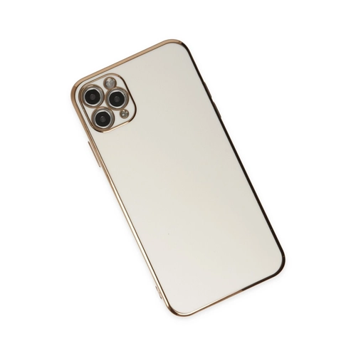 Newface iPhone 11 Pro Max Klf Volet Silikon - Beyaz