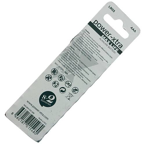 Power-Xtra MaxLife AAA LR03 Alkalin Pil - 10'lu Blister