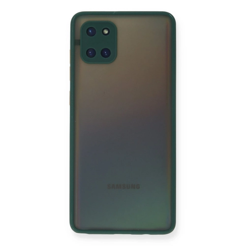 Newface Samsung Galaxy A81 / Note 10 Lite Klf Montreal Silikon Kapak - Yeil