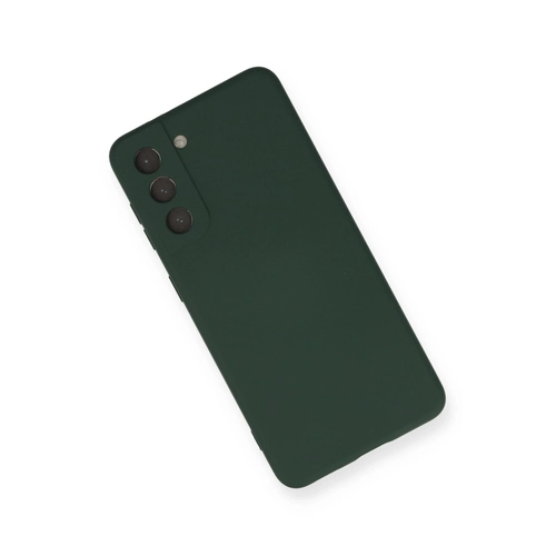 Newface Samsung Galaxy S21 FE Klf Nano ii Kadife Silikon - Koyu Yeil