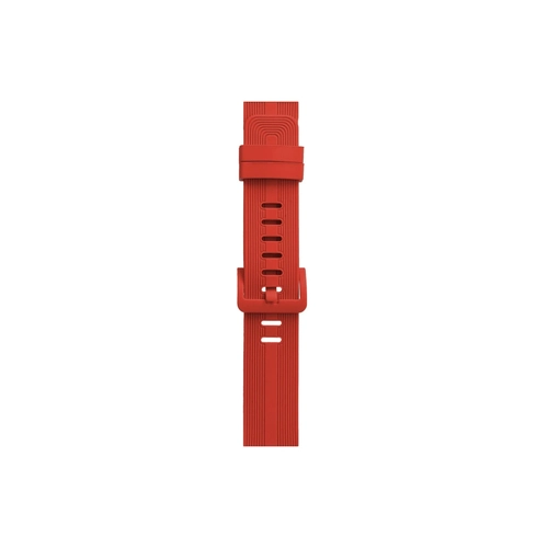 Newface Apple Watch 42mm KR408 izgili Silikon Kordon - Krmz