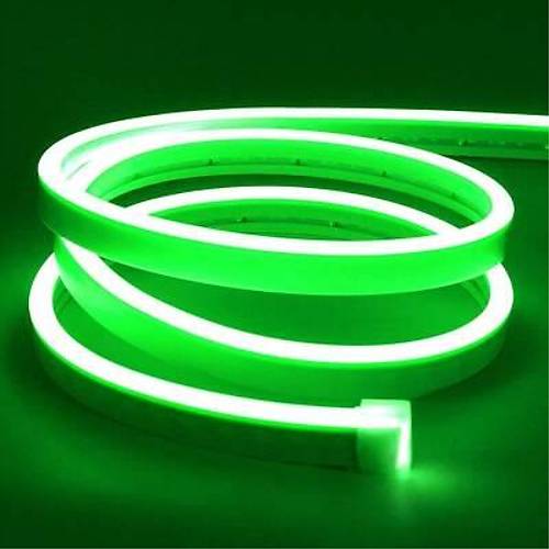 12V Esnek Neon erit Led 5 Metre - Yeil