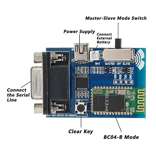 RS232 Bluetooth Seri Adaptr Modl