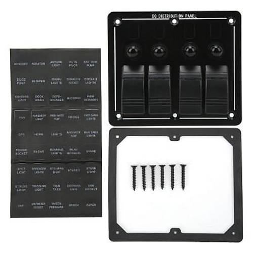 4'l ON-OFF Krmz Ikl Anahtar Switch Panel - Ar Akm Korumal