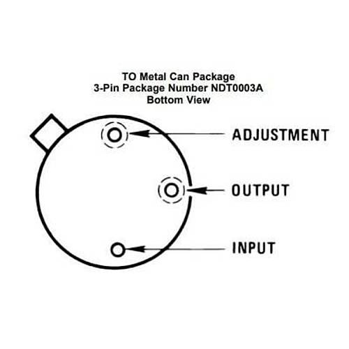 LM337K TO-3 Ayarlanabilir Voltaj Regülatörü