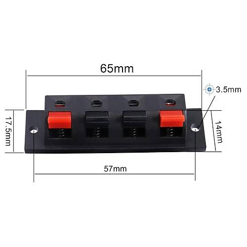 IC-250 Hoparlr Klemensi 4'l Hoparlr Terminali