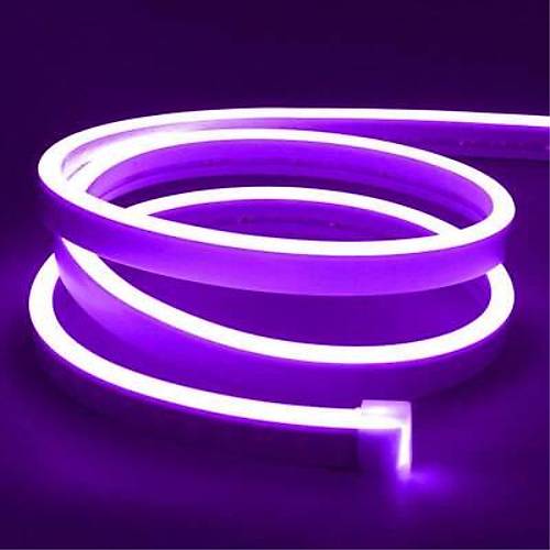 12V Esnek Neon erit Led 5 Metre - Mor