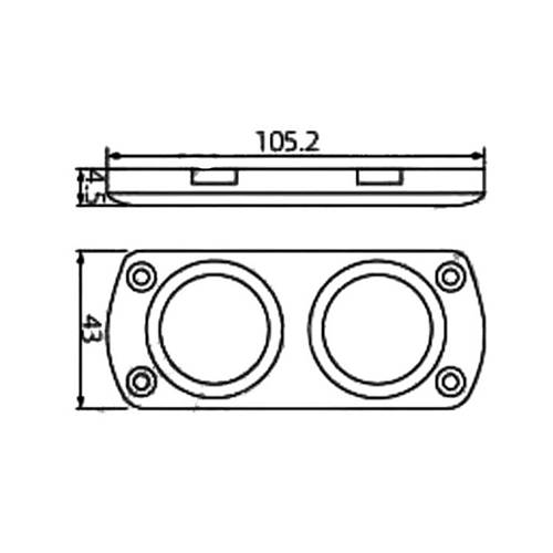IC-246E Pano Tipler in 2'li Kulak - ereve