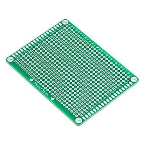 6x8cm Epoxy ift Tarafl Delikli Plaket