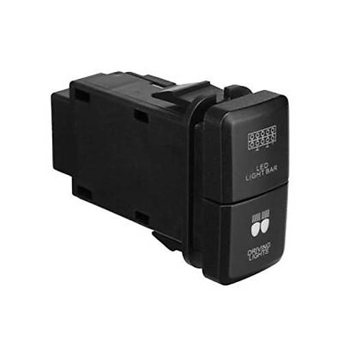 2'li ON-OFF Anahtar Mavi Ikl 5-Kablolu 12V 3A - Led Light Bar + Driving Lights