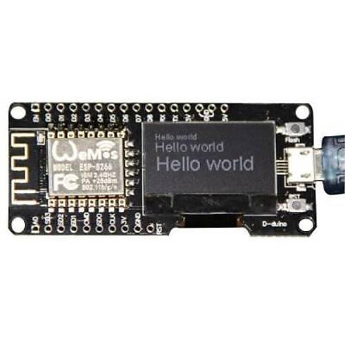 D-Duino Esp8266 0.96 Inch Oled Ekranlı Wifi Geliştirme Kartı