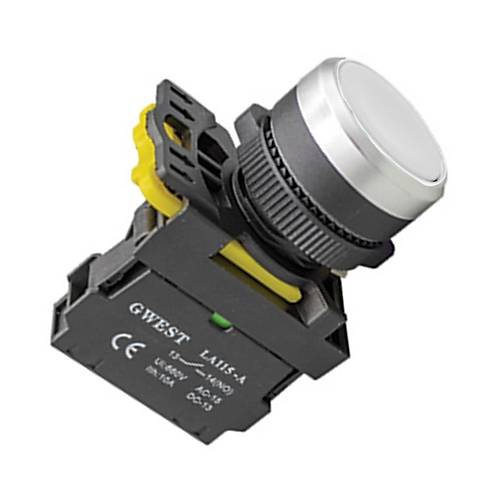 Gwest A5-31 22mm Beyaz Yayl Buton 1NO