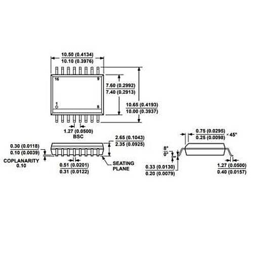 ADUM1401BRWZ SOIC-16 4 Kanal zolatr Entegresi