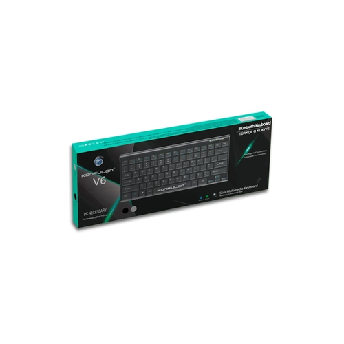 Konfulon V6 Bluetooth 5.0 Standl Trke Q Klavye - Gm