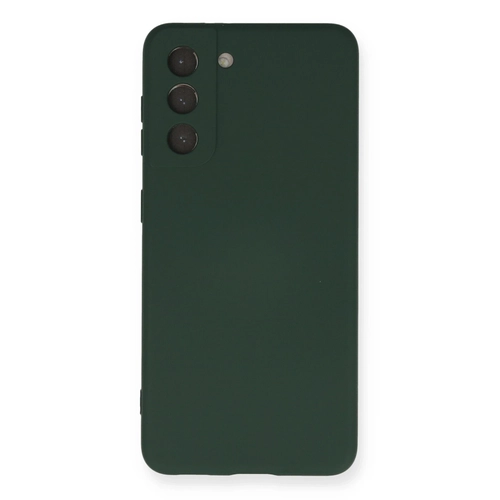 Newface Samsung Galaxy S21 FE Klf Nano ii Kadife Silikon - Koyu Yeil
