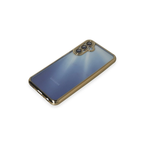 Newface Samsung Galaxy M34 5G Klf Razer Lensli Silikon - Gold