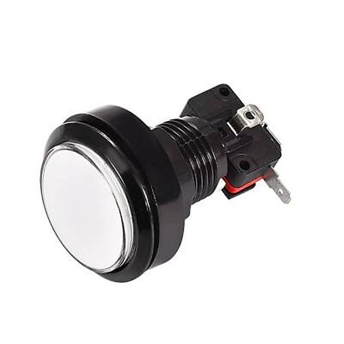 46mm 12V Dz Ikl Oyun Makinesi Butonu - Beyaz
